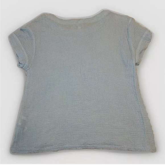 Calvin Klein Blue Blouse Size Large 100% Cotton EUC - Picture 2 of 5